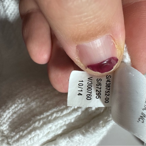 Athleta Cream Ivory Knit Open Cardigan Linen Cotton Size Large - Picture 5 of 5